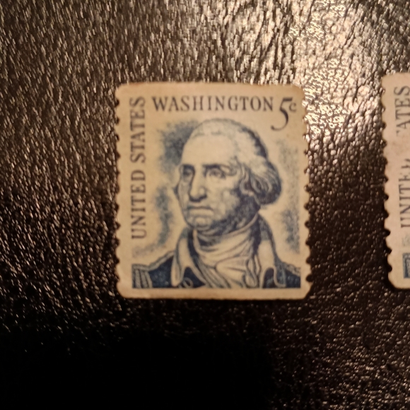 RARE USA 5 Cent Blue George Washington Unstamped Postage Stamps - Picture 2 of 6